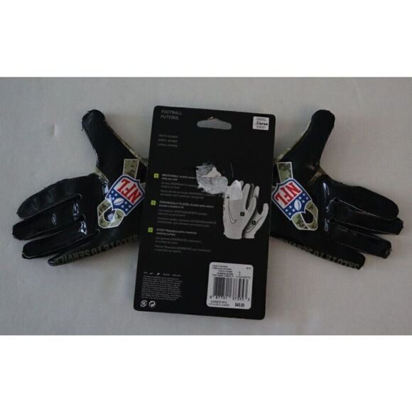 Nike Unisex Youth Sz S Salute to Service Vapor Jet 6.0 Football Receiver Gloves - Picture 2 of 3